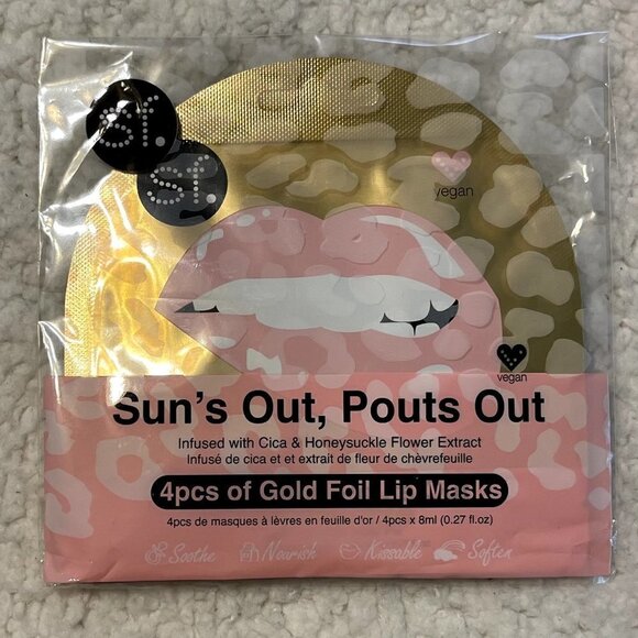 NEW Sun's Out, Pouts Out - 4 Lip Masks - Picture 2 of 3